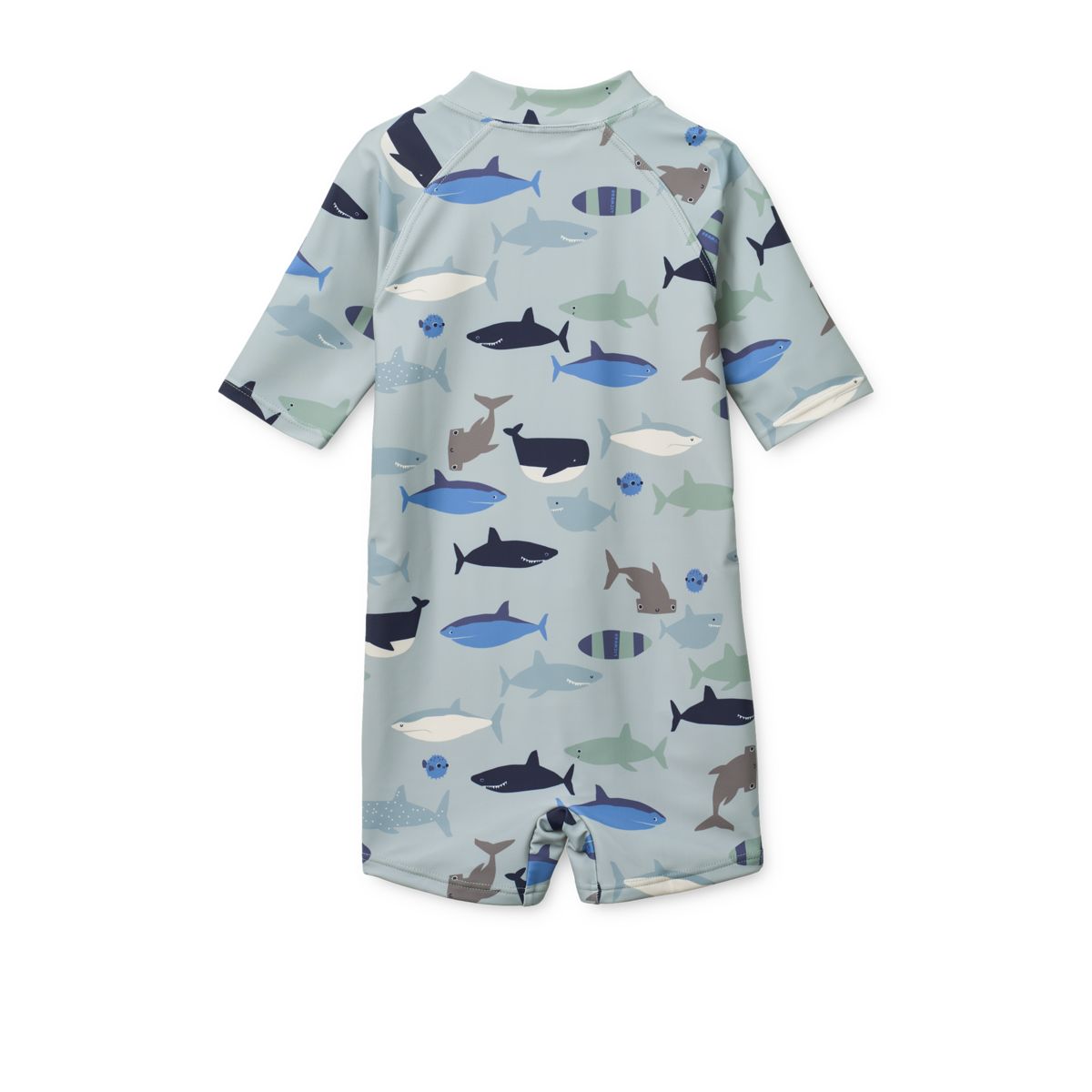 Liewood Max Schwimm-Jumpsuit - Shark / Dove blue - Badeanzug