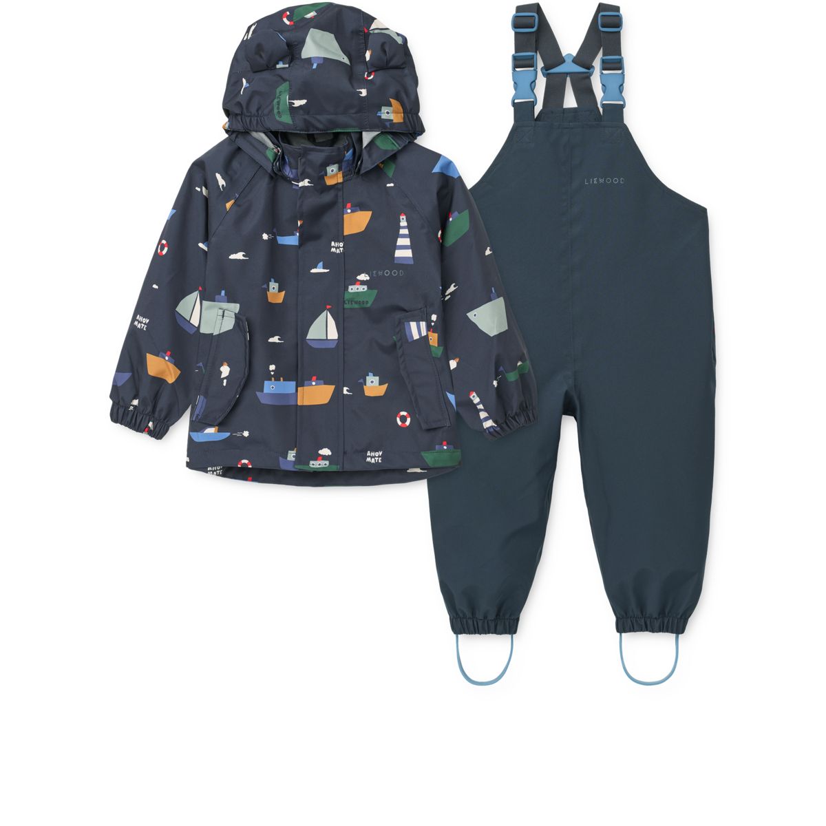Liewood Manu Regenbekleidungsset - Sailing / Classic navy - Satz