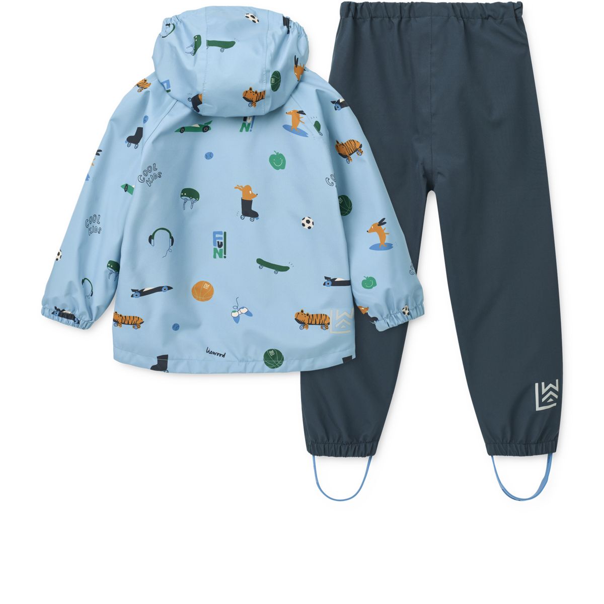 Liewood PEDIA Regenbekleidungsset - Fun / Beach blue - Satz