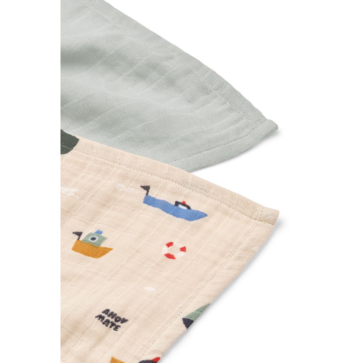 Liewood LEWIS Mulltücher 2er-Pack - Sailing / Dove blue mix - Musselin Tuch