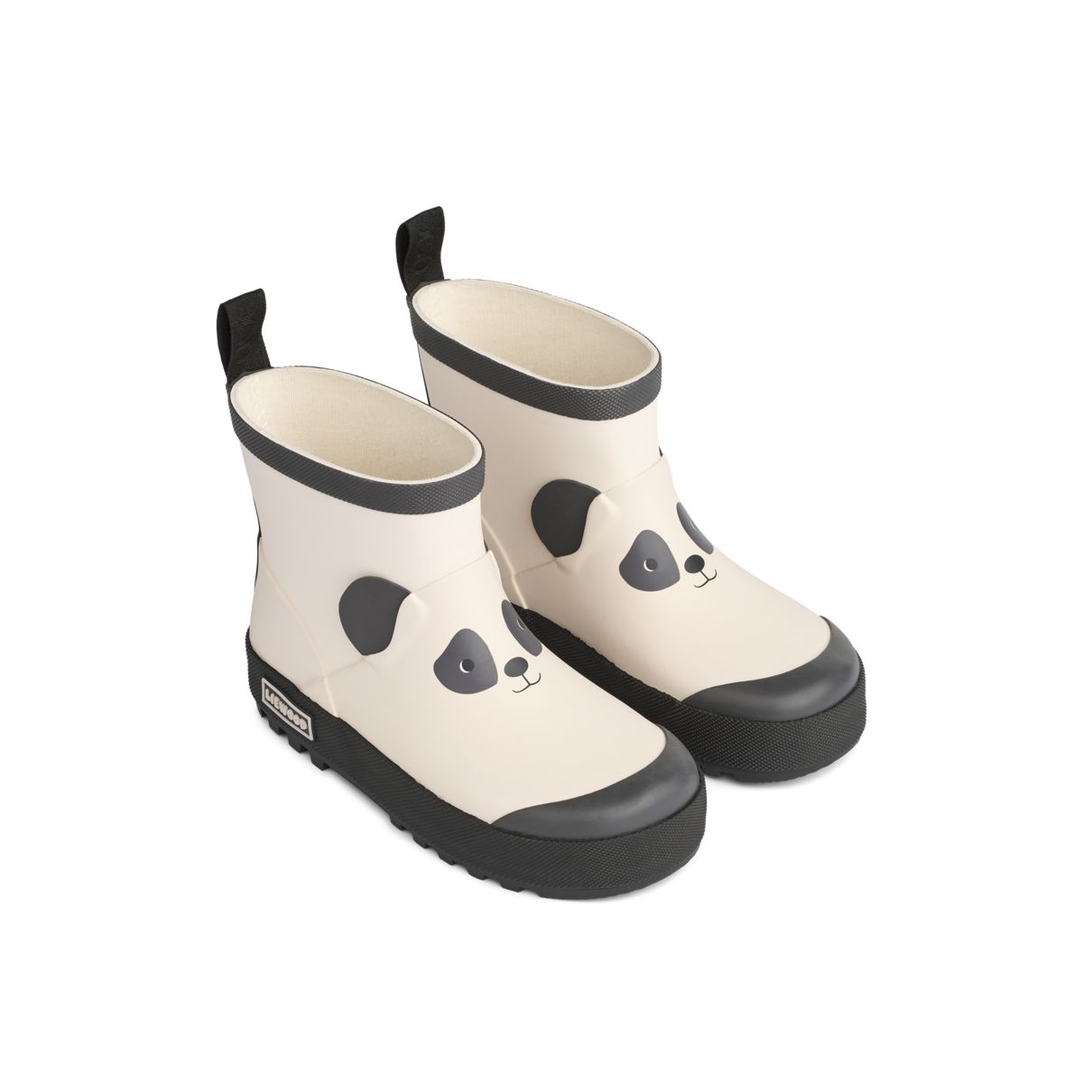 Liewood TEKLA kurze Panda Stiefel - Sandy / Dark grey - Regenstiefel