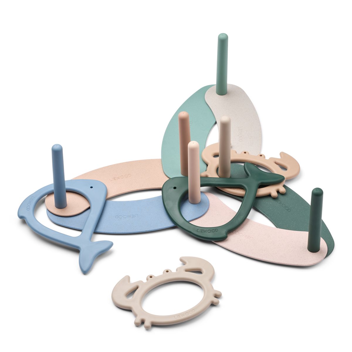 Liewood NOOVA Wurfspiel mit Ringen - Peppermint multi mix - Gartenspielzeug