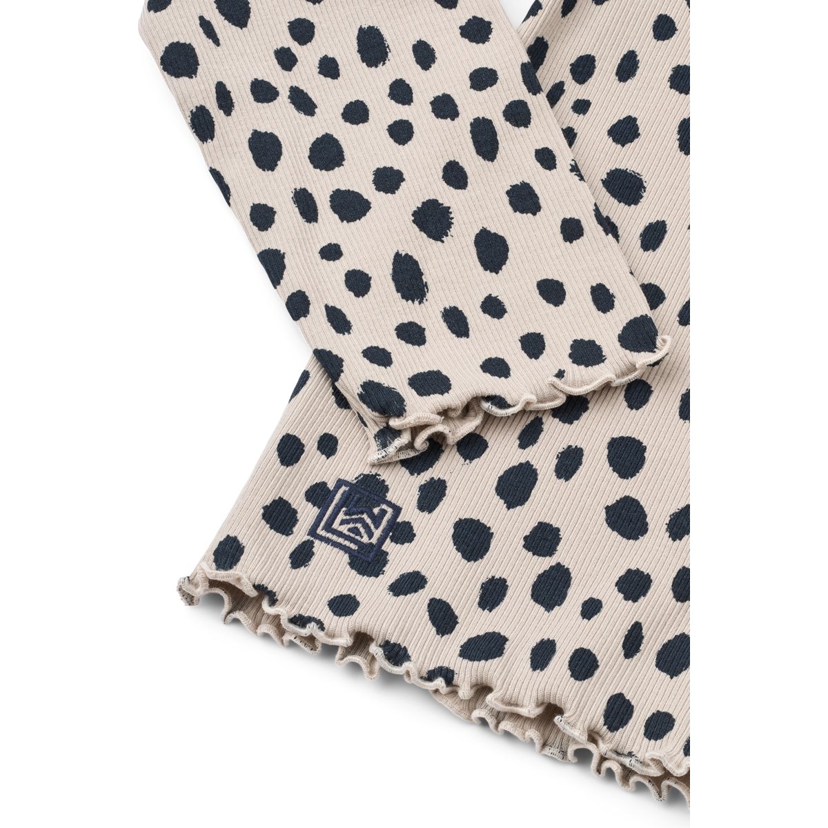 Liewood NIEVE bedrucktes Langarm-Ripp-T-Shirt - Leo spots / Mist - T-shirt