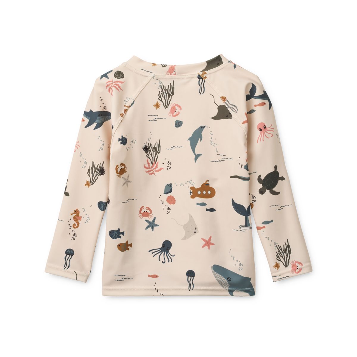 Liewood NOAH Bedrucktes Langarm-Schwimm-T-Shirt - Sea creature / Sandy - Schwimm-T-Shirt