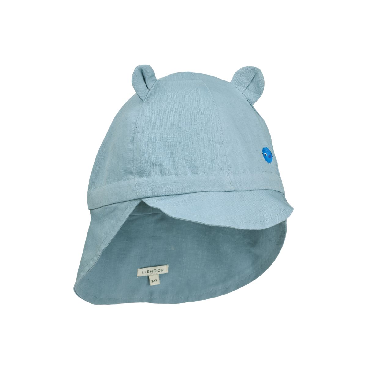 Liewood Gorm Sonnenhut aus Leinen - Beach blue - Hut & Kappe