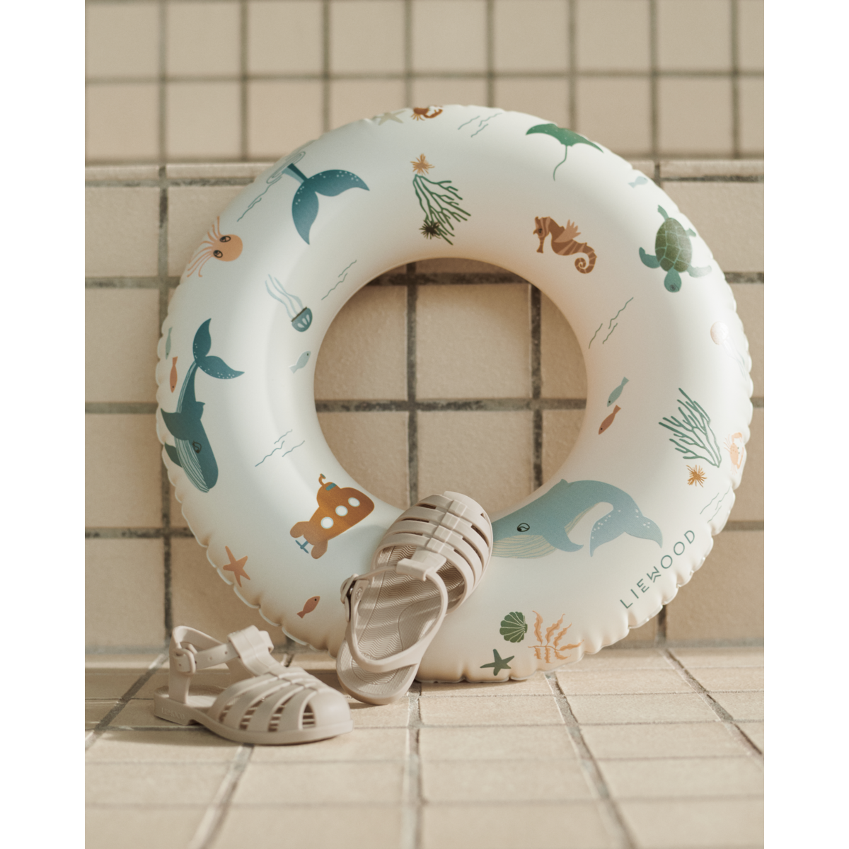 Liewood Baloo Schwimmring Klein - Sea creature / Sandy - Schwimmring