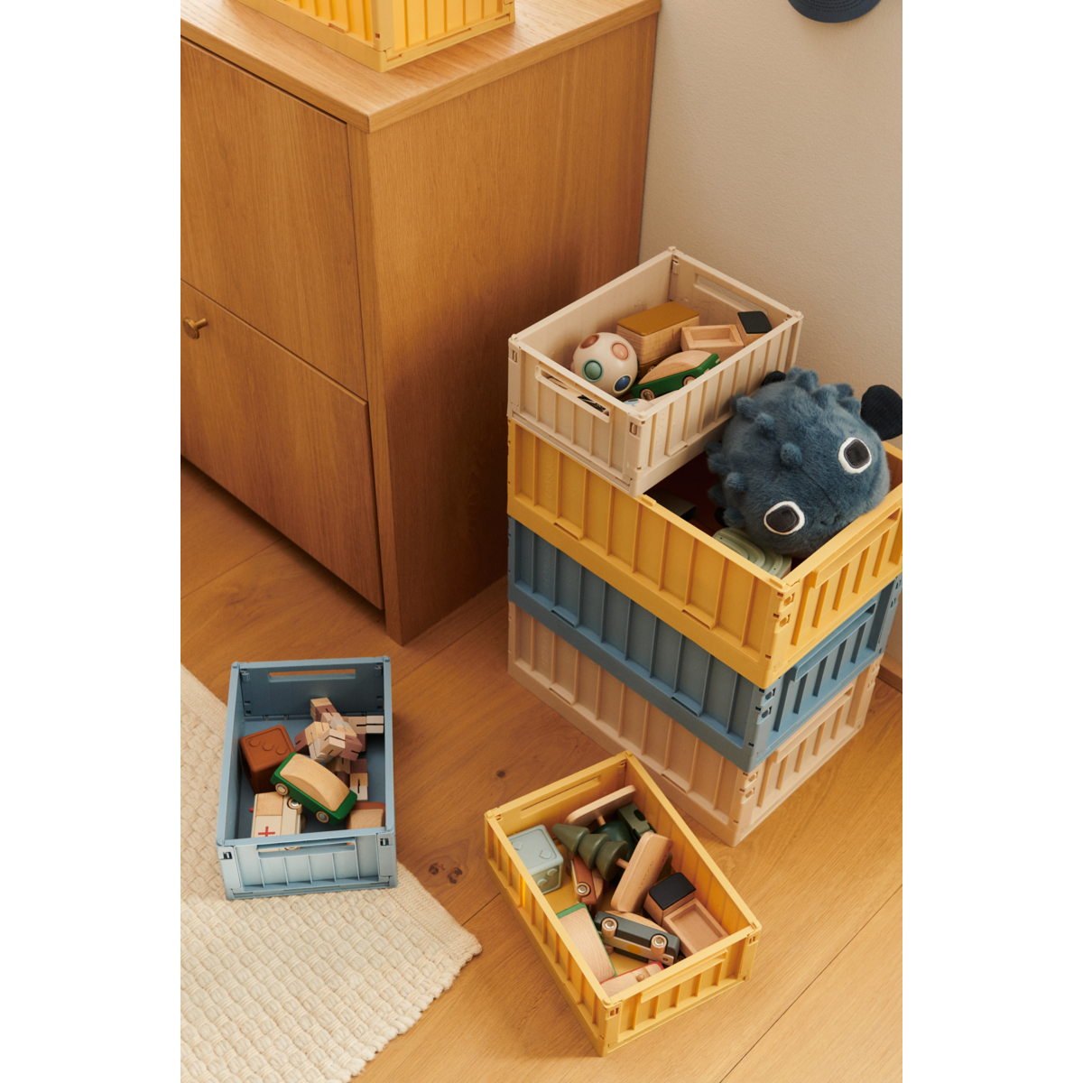 Liewood WESTON Aufbewahrungsbox Medium, 2er-Pack - Lemon yellow - Aufbewahrungsbox
