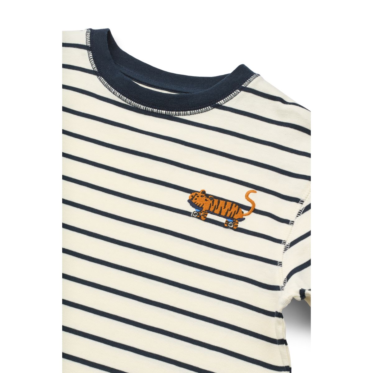Liewood TYLER gestreiftes Langarm-T-shirt - Y/D stipes Classic navy / Creme de la creme - T-shirt