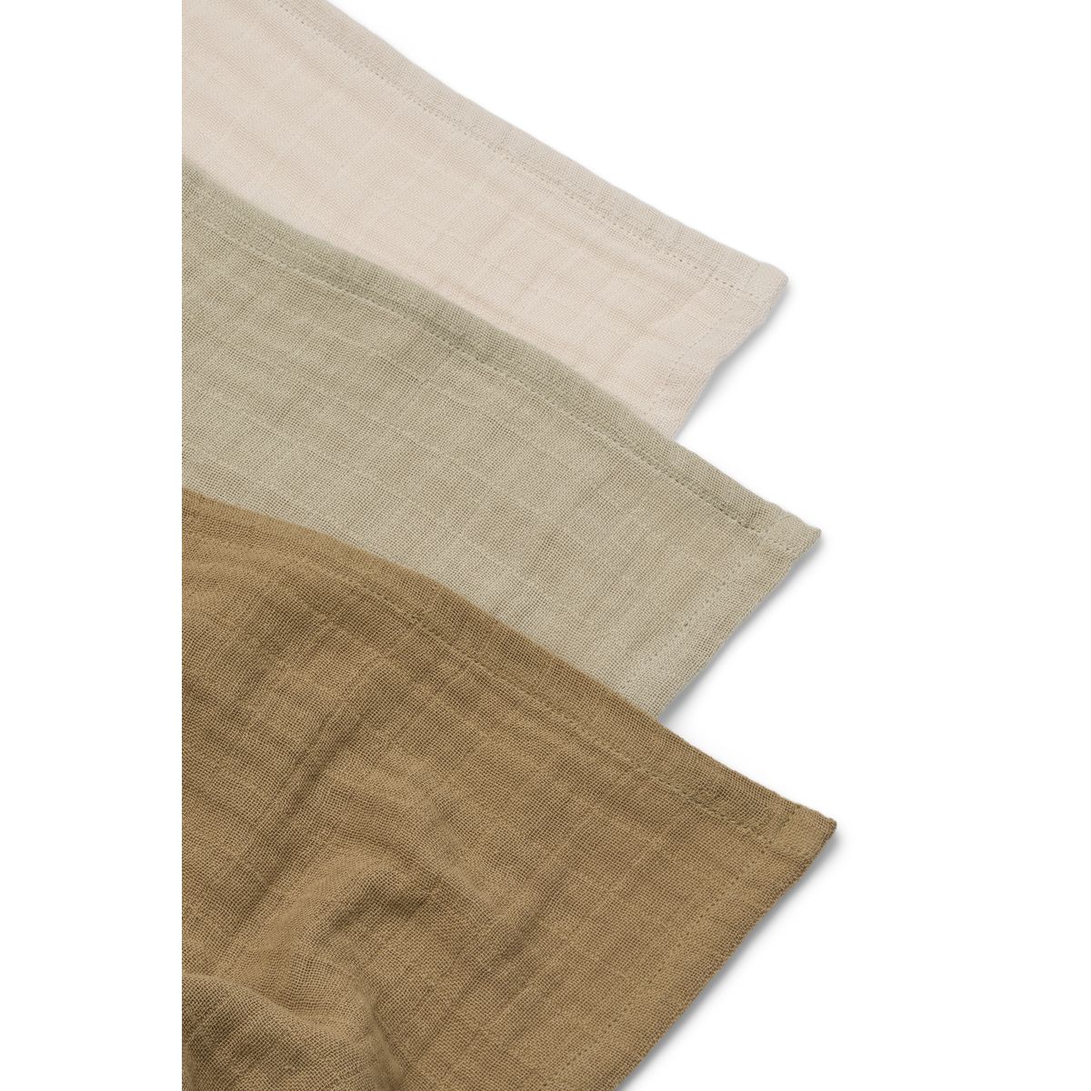 Liewood Lewis Baumwollmusselin Tuch 3er-Pack - Sandy mix - Musselin Tuch