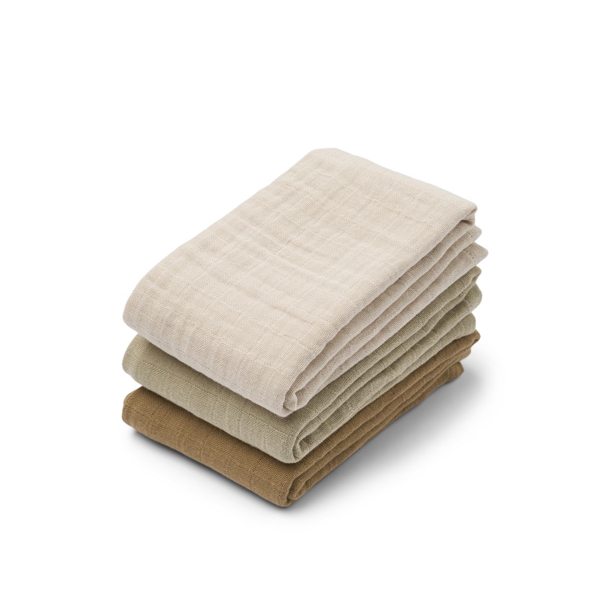 Liewood Lewis Baumwollmusselin Tuch 3er-Pack - Sandy mix - Musselin Tuch