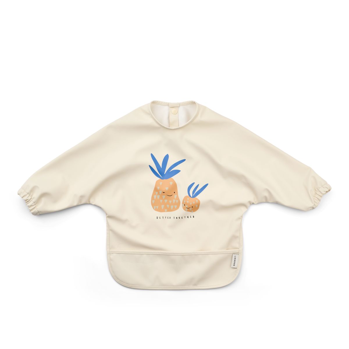 Liewood MERLE Bedrucktes Ärmellätzchen - Pineapple / Sandy - Cape Lätzchen