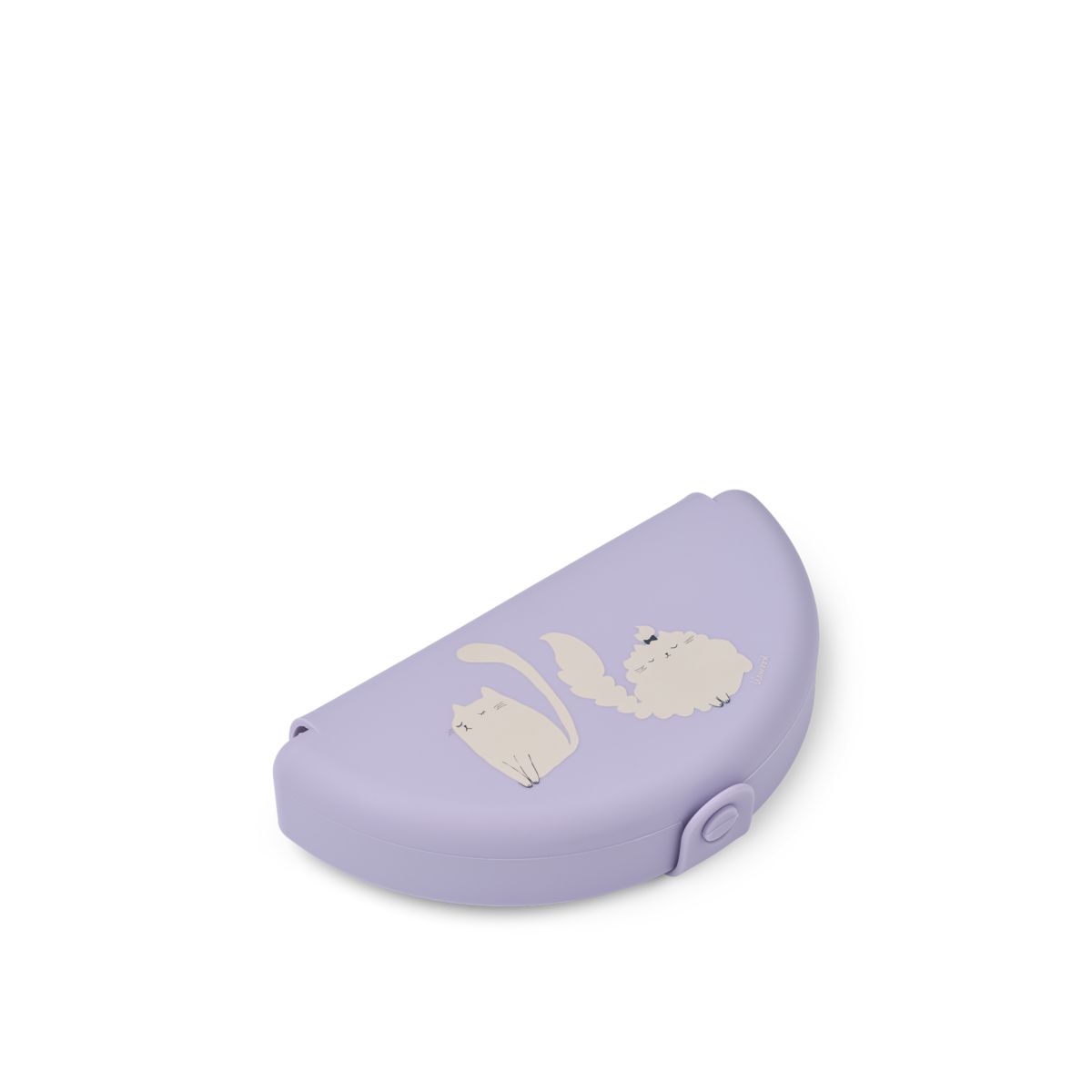 Liewood Eugene Faltbare Snack-Box - Cat / Warm lilac - Snackbox