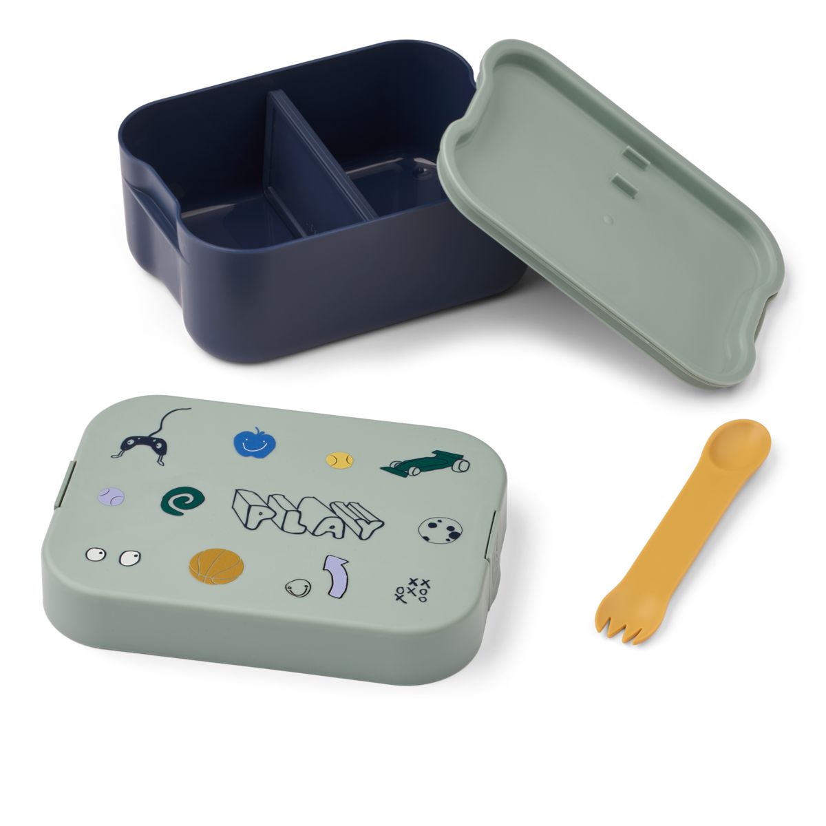 Liewood KAMIL Lunchbox - Play / Dusty Peppermint - Brotdose