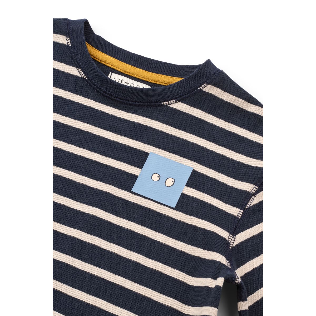 Liewood TYLER gestreiftes Kurzarm-T-Shirt - Y/D stripe classic navy sandy - T-shirt