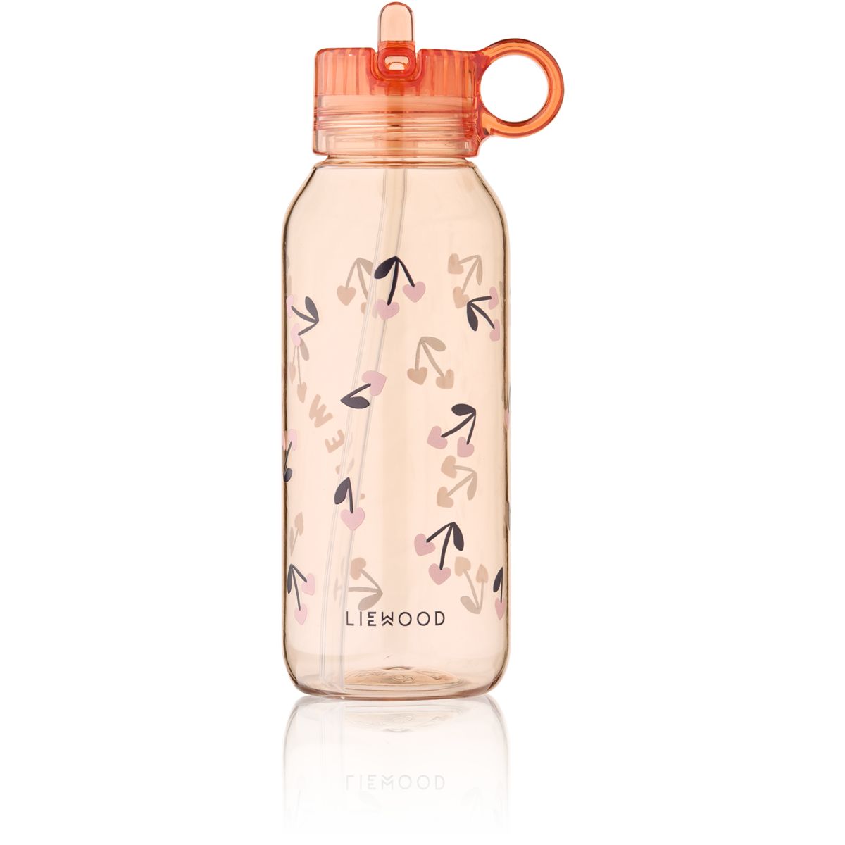 Liewood YANG Tritan-Wasserflasche 500 ml - Cherry heart / Rosey - Wasserflasche
