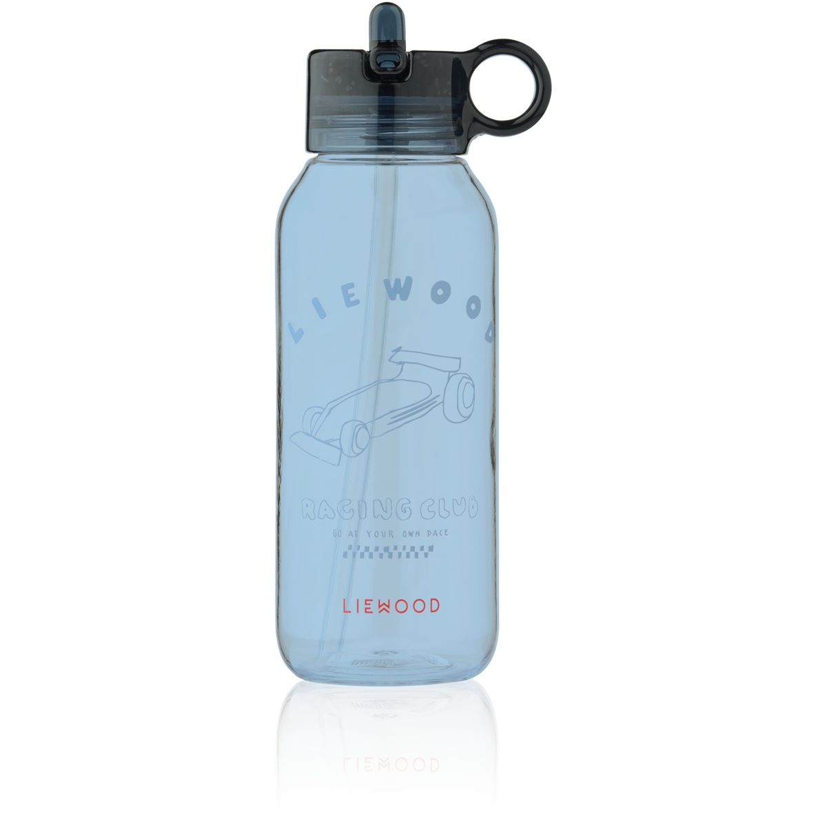 Liewood YANG Tritan-Wasserflasche 500 ml - Race cars / Classic Navy - Wasserflasche
