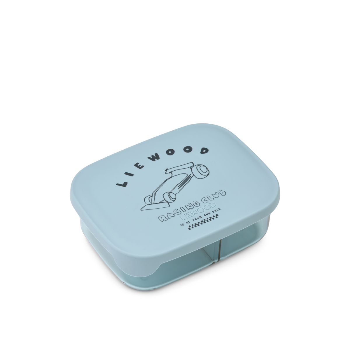 Liewood ARTHUR Tritan-Lunchbox - Race cars / Beach blue - Brotdose