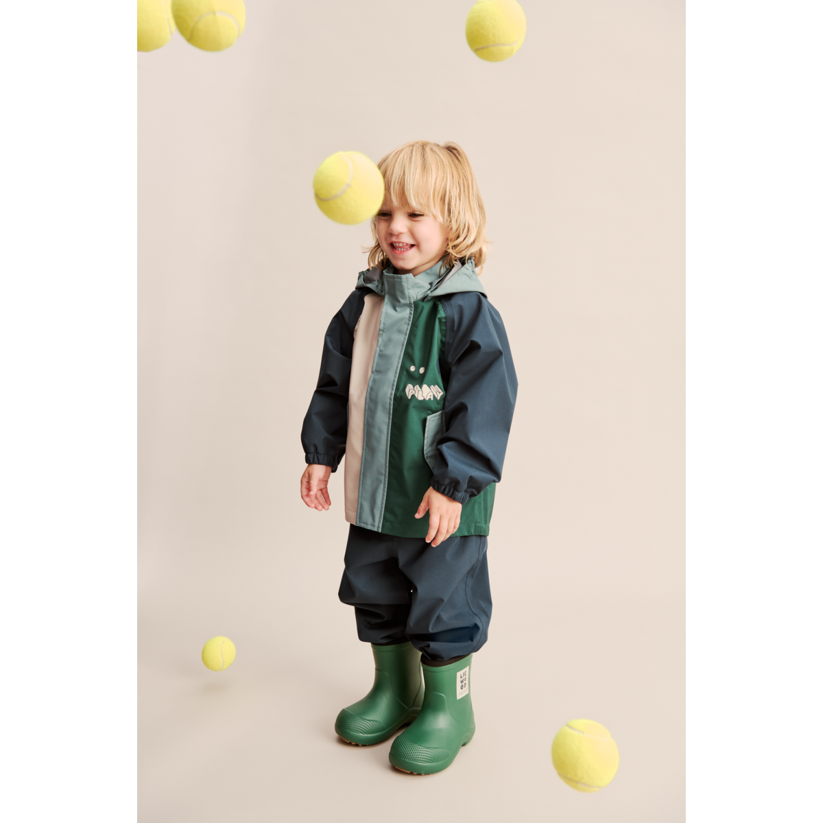 Liewood ASTON Regenstiefel - Garden green mix - Regenstiefel