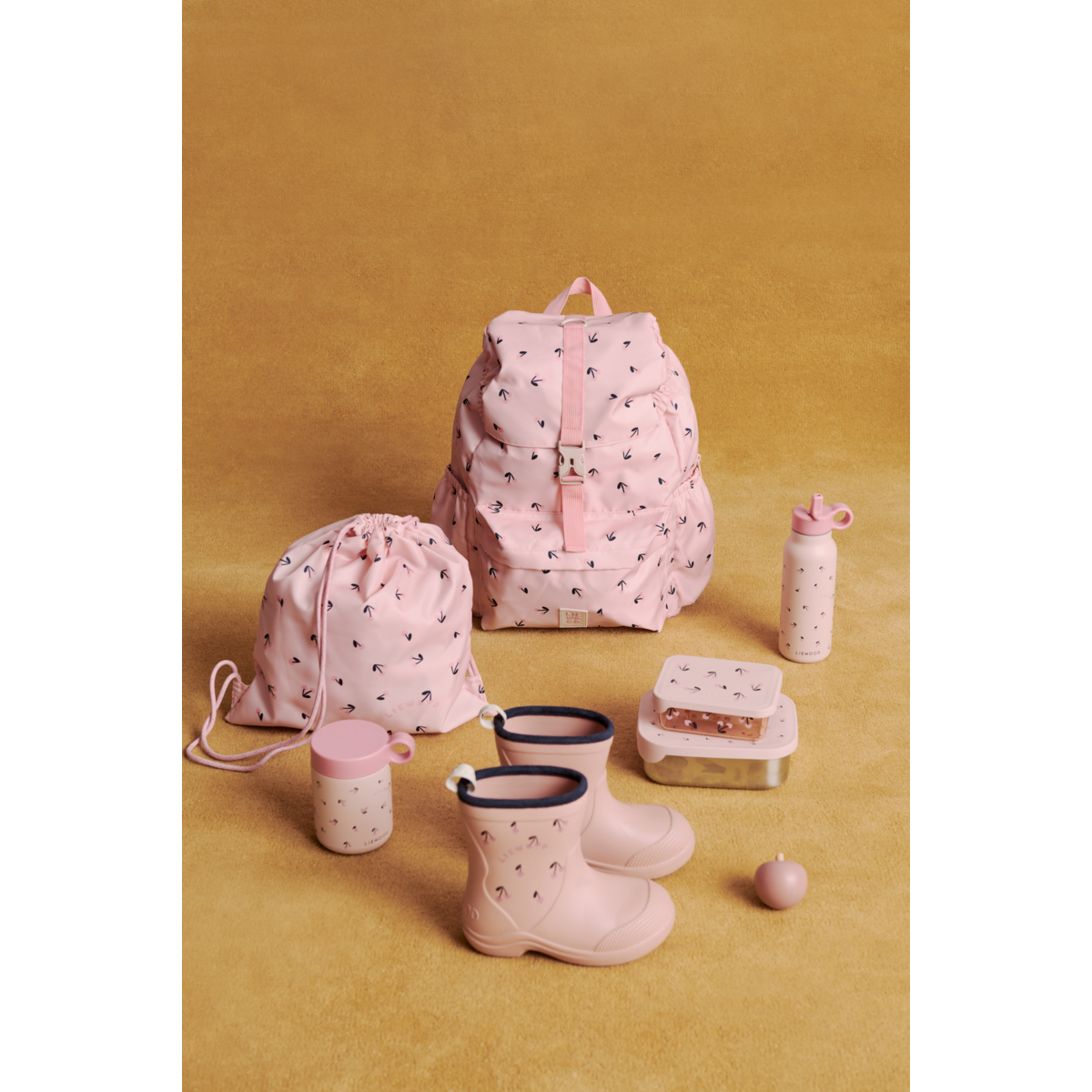 Liewood JOHNNY Rucksack - Cherry heart / Rosey - Rucksack