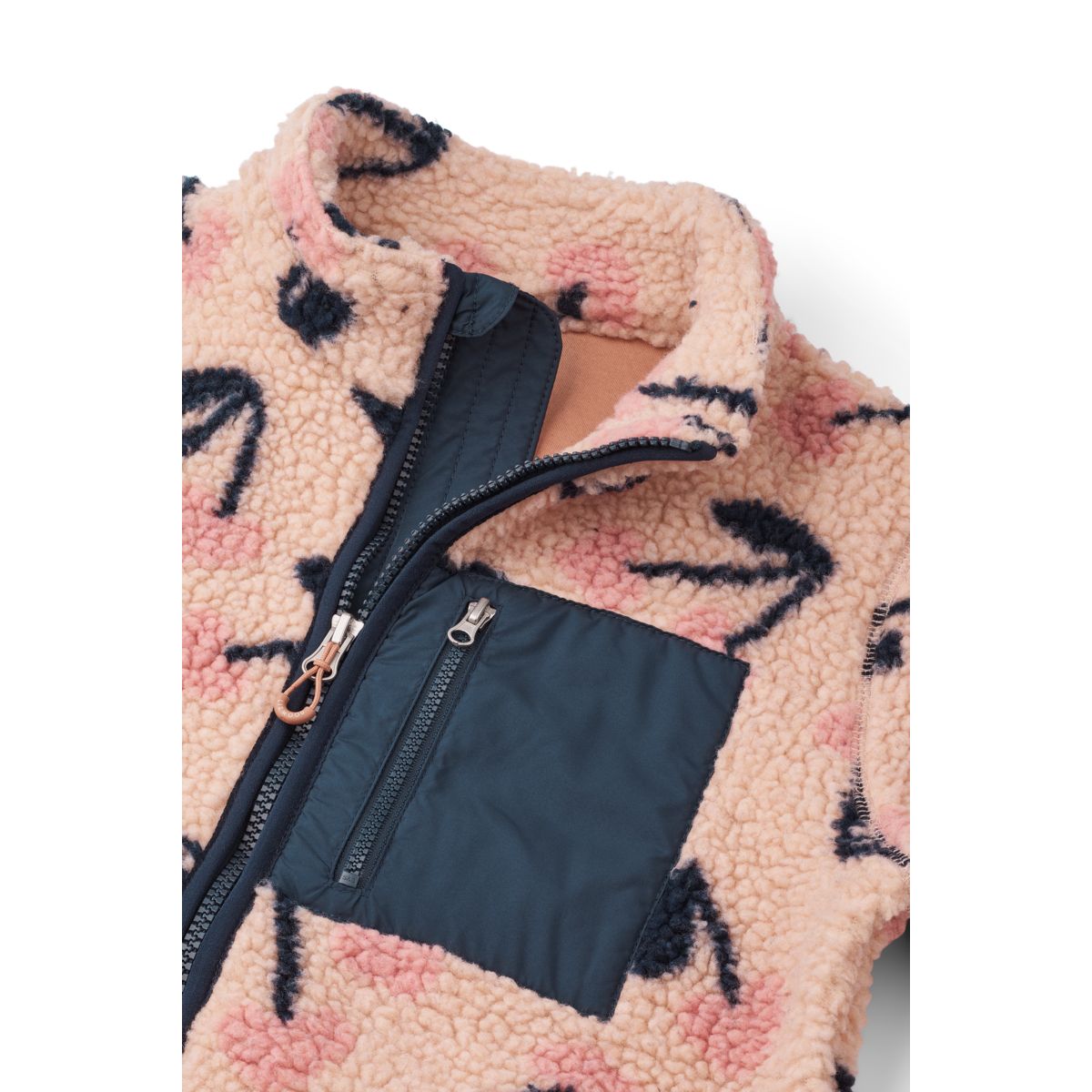 Liewood Nolan Fleecejacke - Mega Cherry heart / Rosey - Jacke