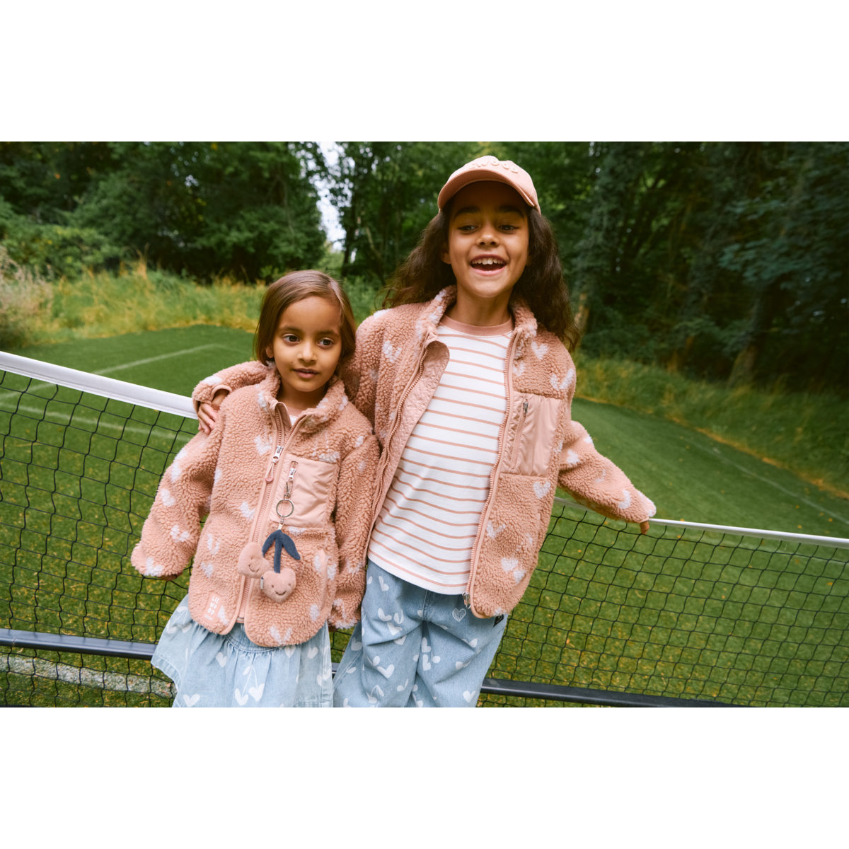 Liewood Nolan Fleecejacke - Sweethearts / Pale tuscany - Jacke