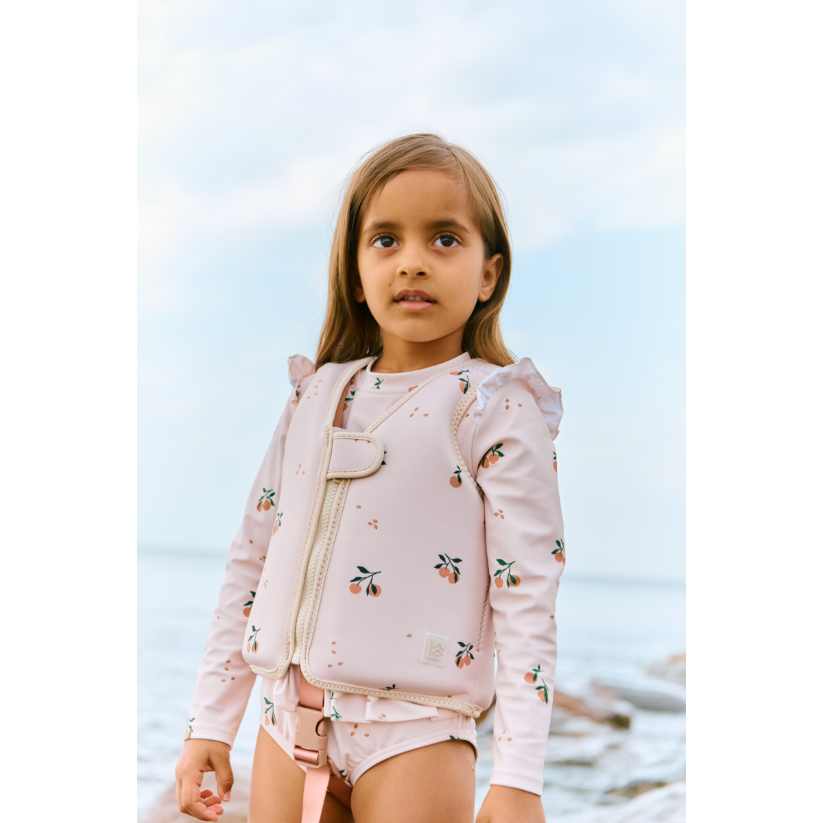 Liewood Sille Bedruckter Badeanzug - Peach / Sea shell - Badeanzug