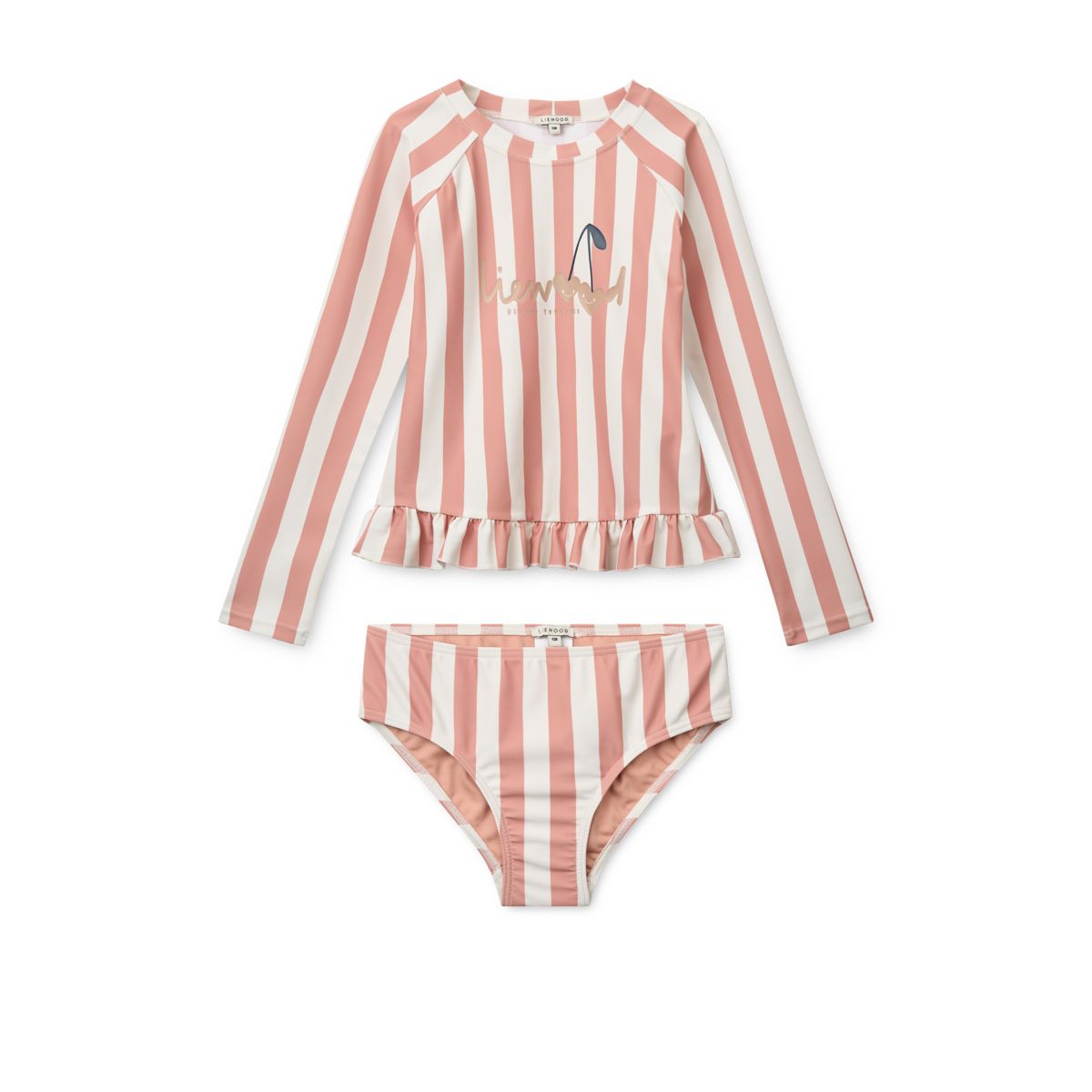 Liewood DAGNY Gestreiftes Badeset - Coral blush / creme de la creme stripe - SCHWIMMEN-SET