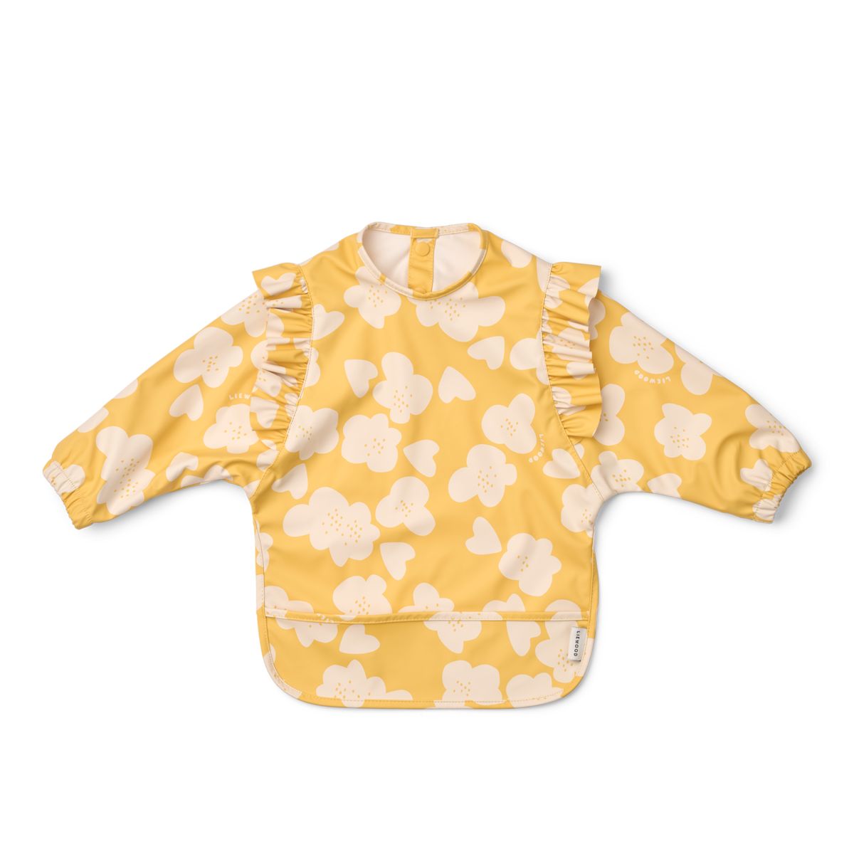 Liewood MERLE Rüschen-Ärmellätzchen - Flower / Lemon yellow - Cape Lätzchen