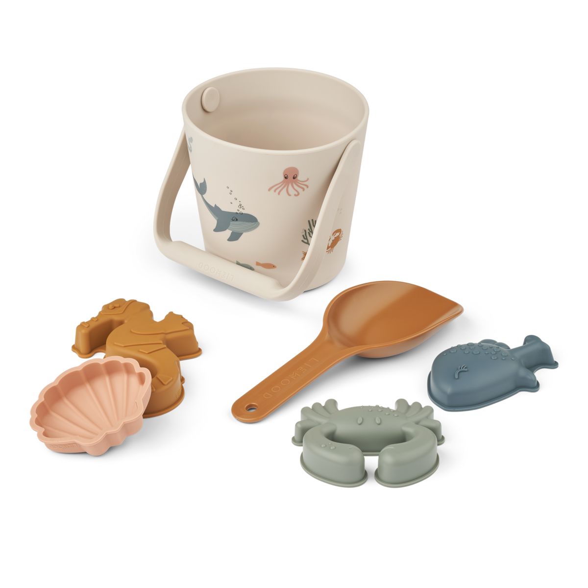 Liewood GILMA Meerestier Strandset - Sea creature / Sandy - SAND TOYS