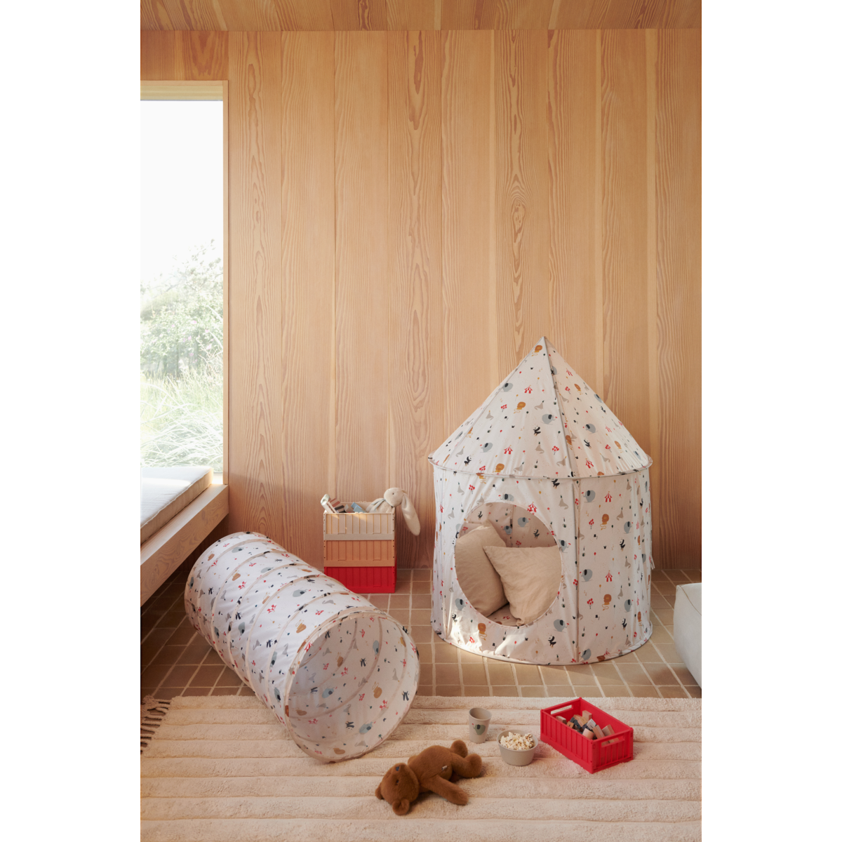 Liewood EMMANUEL Pop-Up-Tunnel - Peach / Sea shell - ZELT