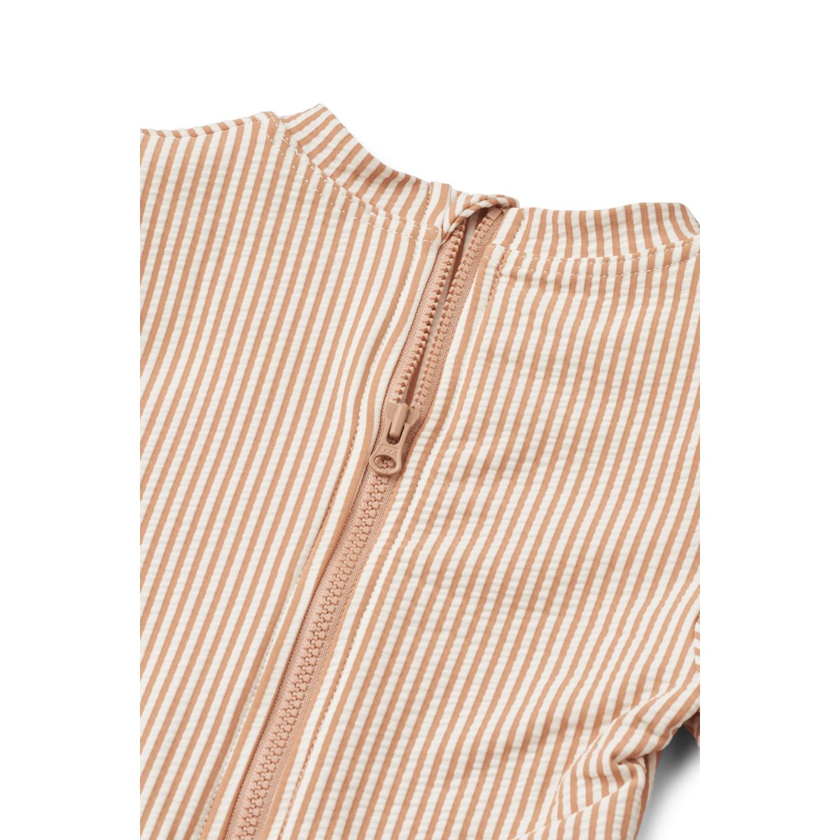 Liewood Sille Baby-Badeanzug aus Seersucker in Jumpsuit-Passform - Y/D stripe Pale tuscany / Creme de la creme - Badeanzug