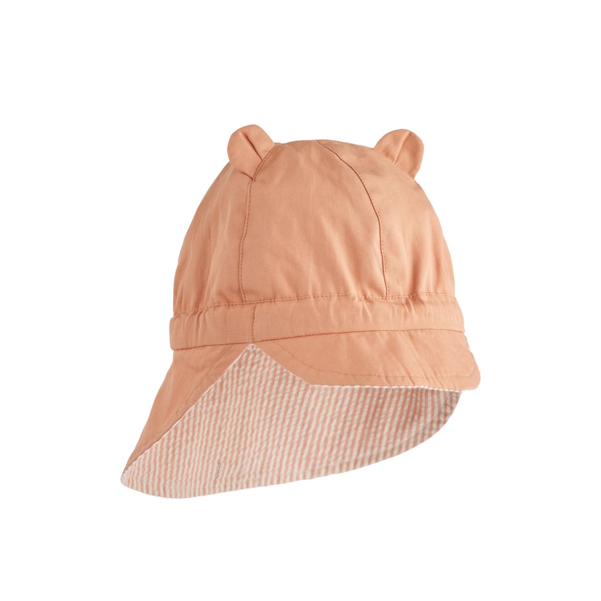 Liewood Gorm Sonnenhut aus Leinen - Y/D Stripe Tuscany rose / Sandy - Hut & Kappe