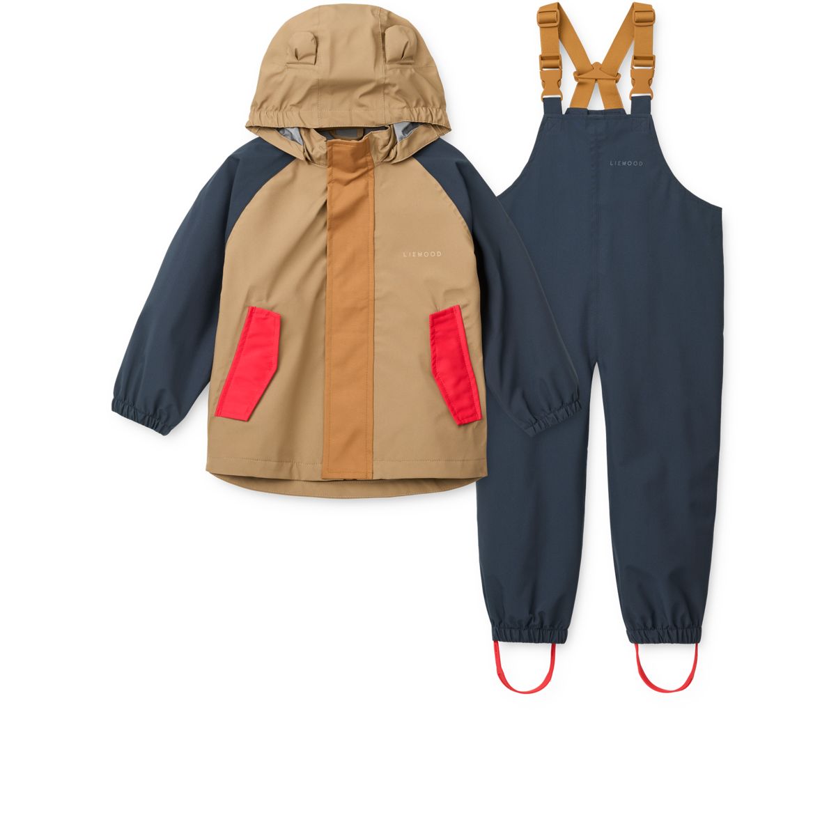 Liewood Manu Regenbekleidungsset - Midnight navy mix - Satz