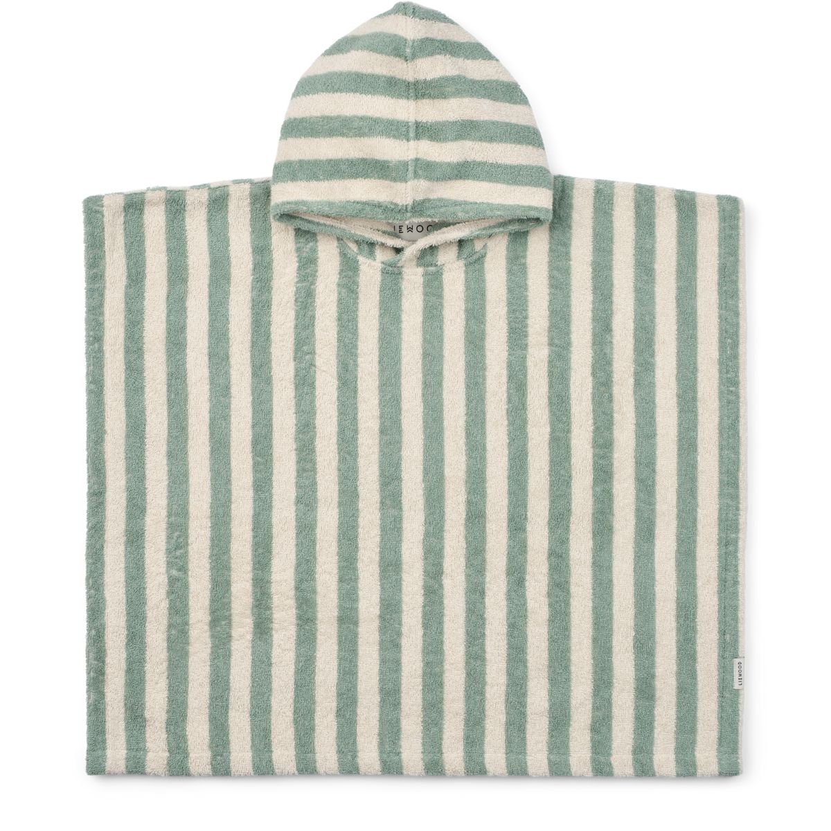 Liewood Koi Frottee Poncho - Peppermint / creme de la creme - Bademantel / Poncho