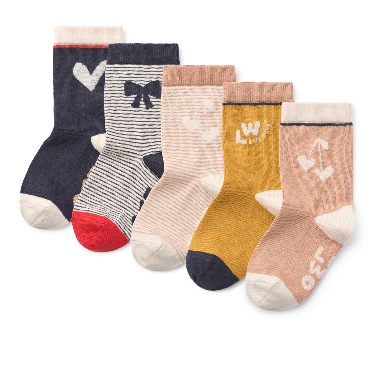 Liewood SILAS Socken 5er-Pack - Pale tuscany mix - Socken/Strümpfe