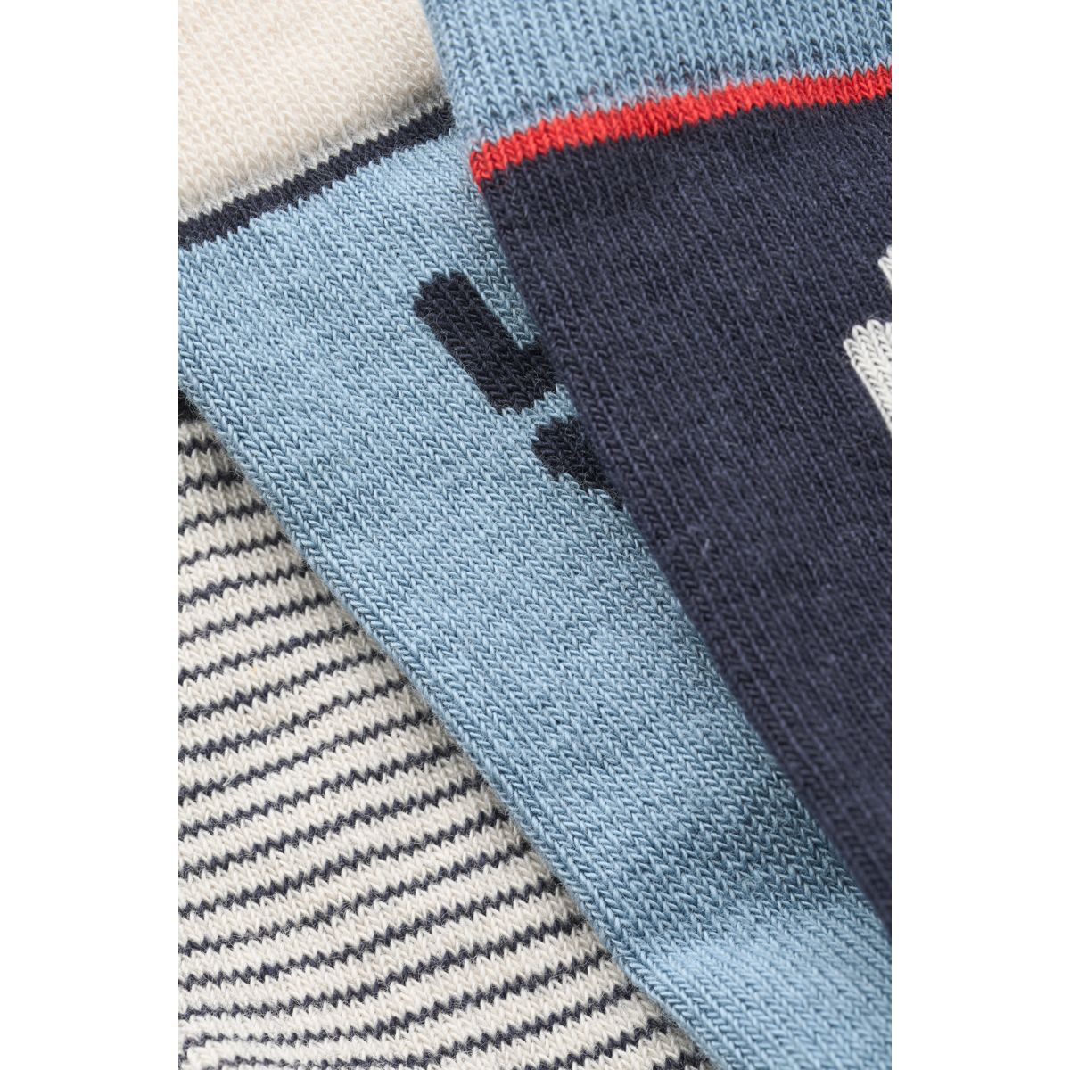 Liewood SILAS Socken 3er-Pack - Beach blue / Classic navy Stripe mix - Socken/Strümpfe