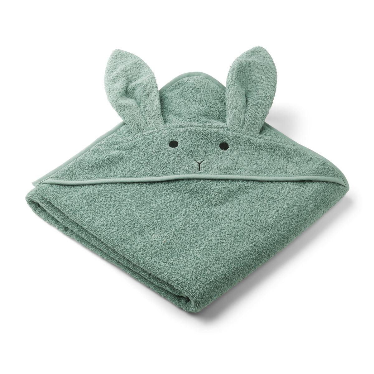 Liewood Augusta Kinderhandtuch mit Kapuze - Rabbit peppermint - Häntucher / Waschlasppen