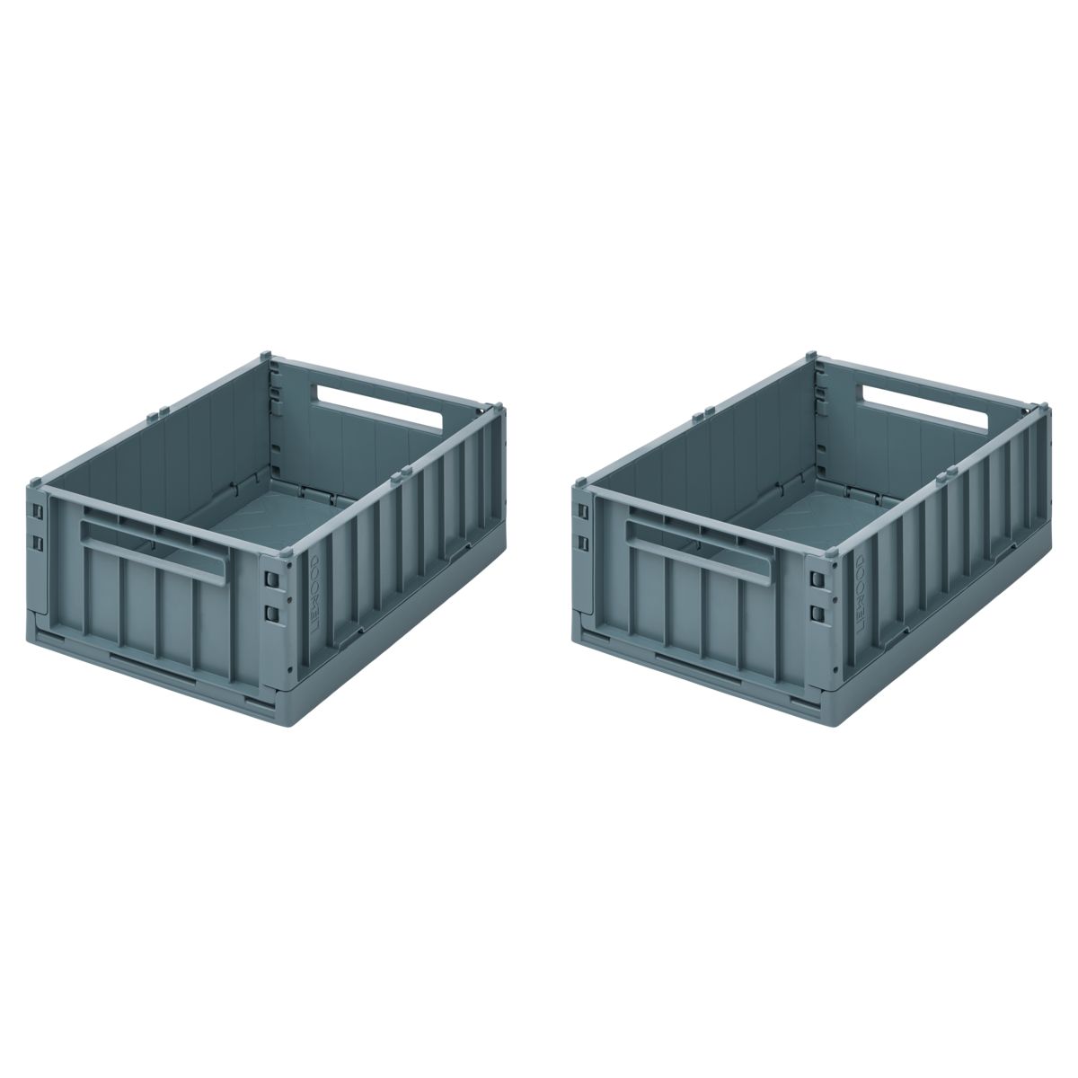 Liewood WESTON Aufbewahrungsbox Medium, 2er-Pack - Whale blue - Aufbewahrungsbox